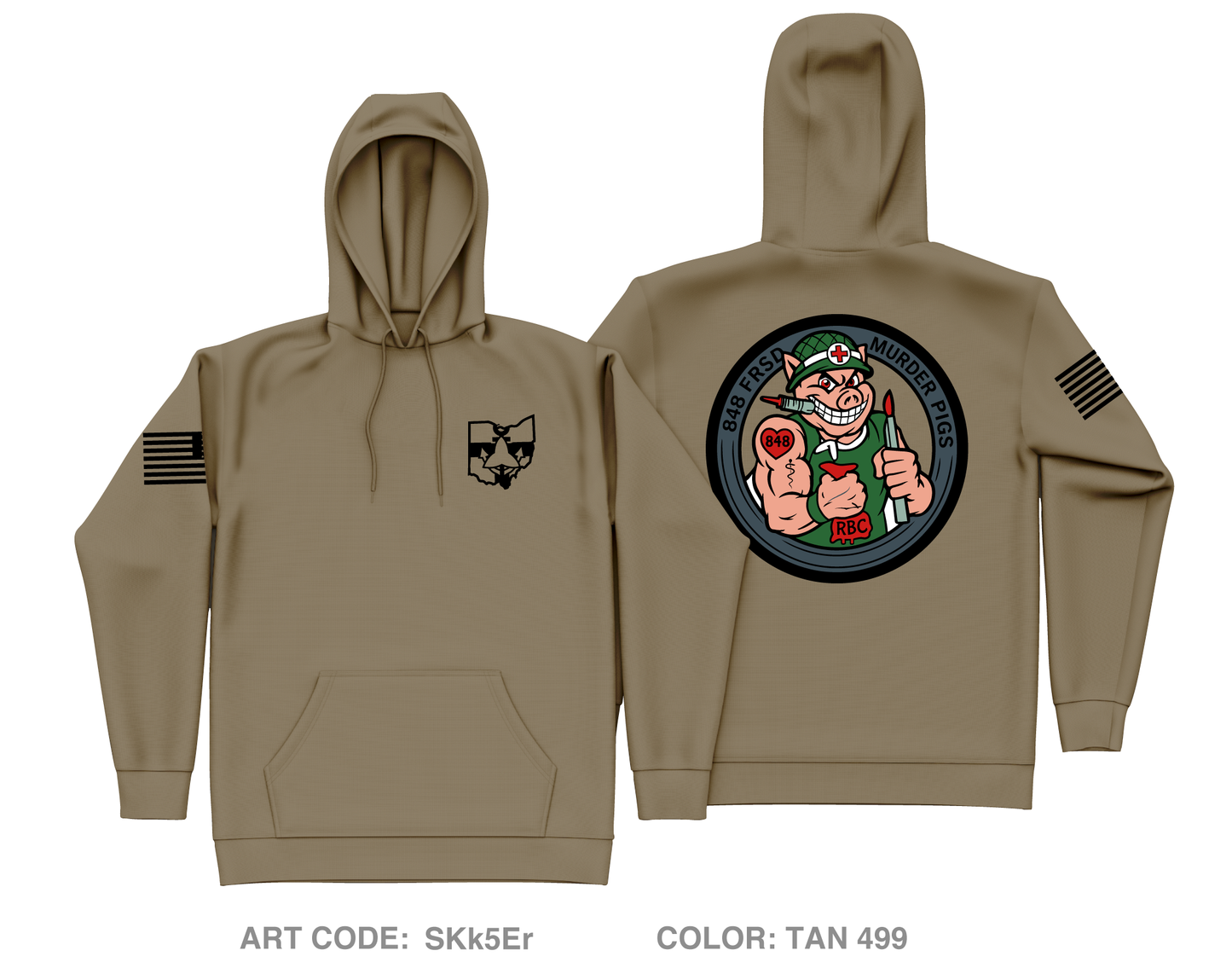 848 FRSD Core Men's Hooded Performance Sweatshirt - SKk5Er