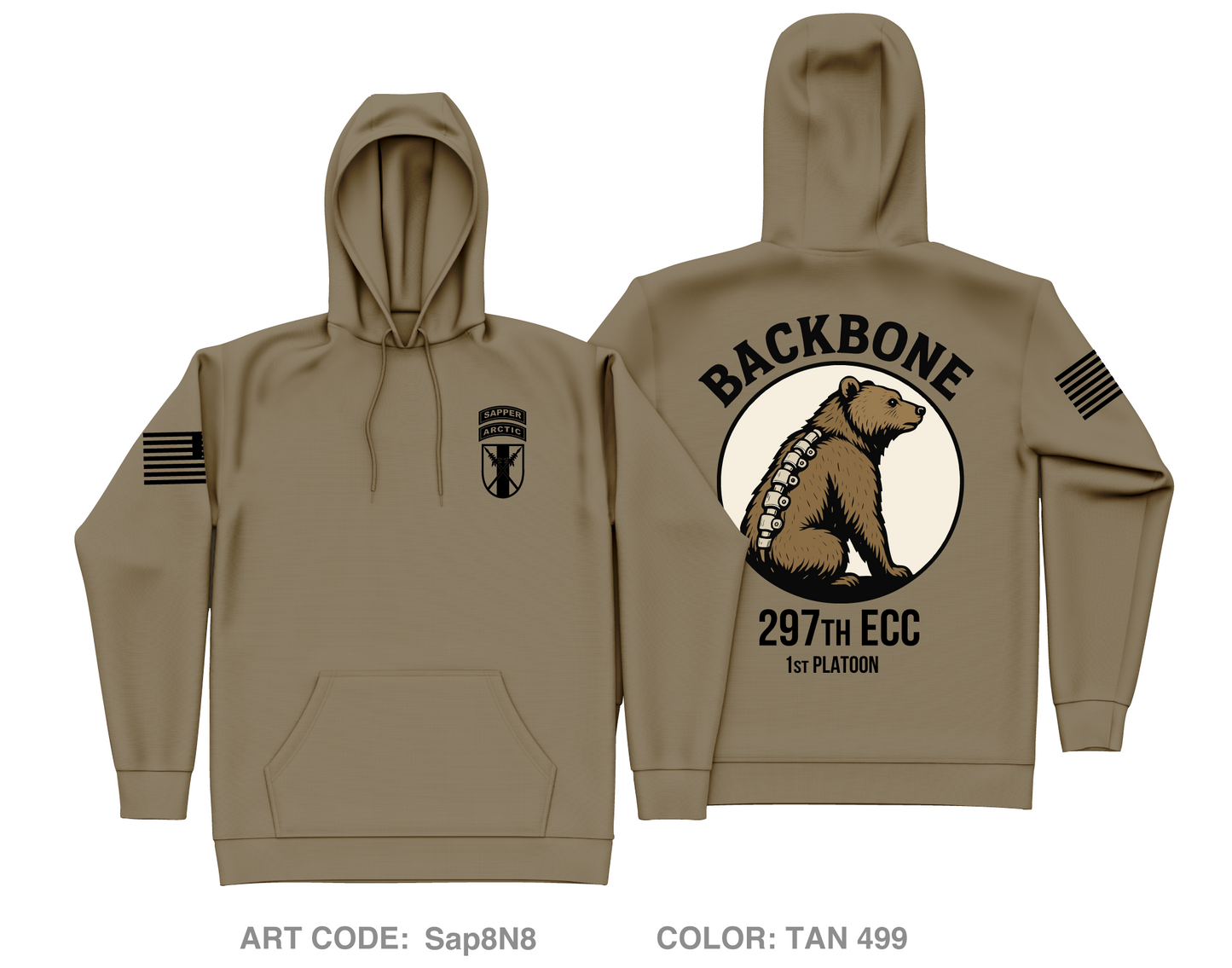 297 1st PLT Core Men's Hooded Performance Sweatshirt - Sap8N8