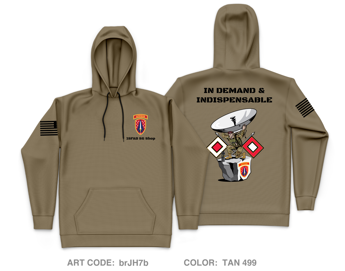 HHC SFAB Core Men's Hooded Performance Sweatshirt - brJH7b
