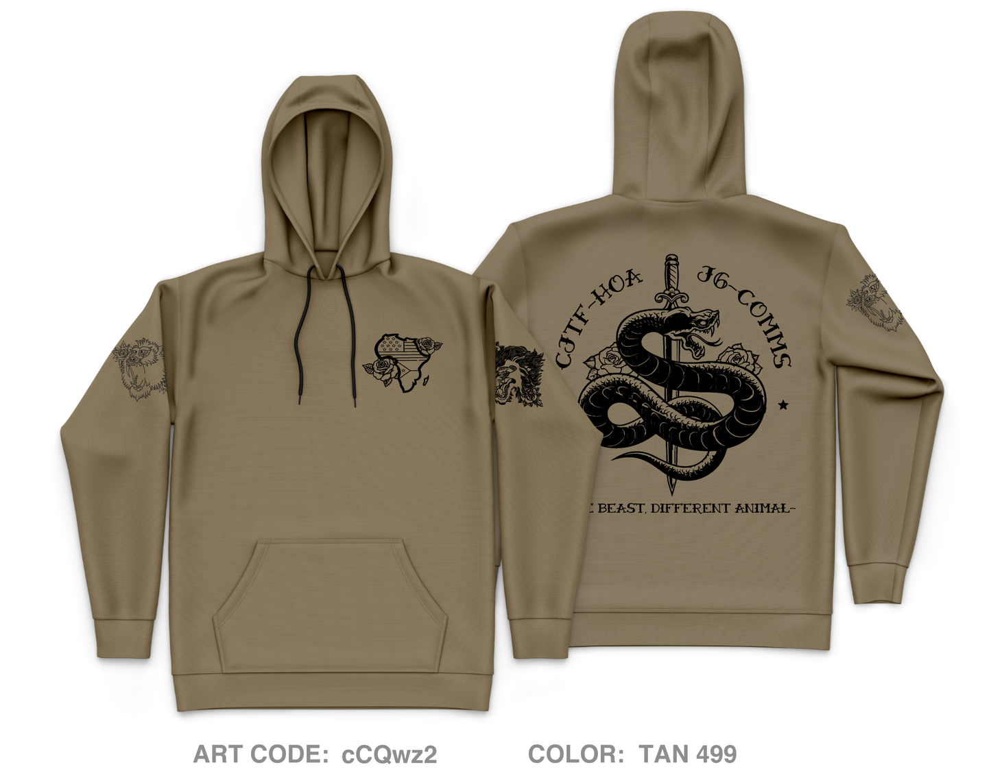 CJTF-HOA CJ-6 Core Men's Hooded Performance Sweatshirt - cCQwz2