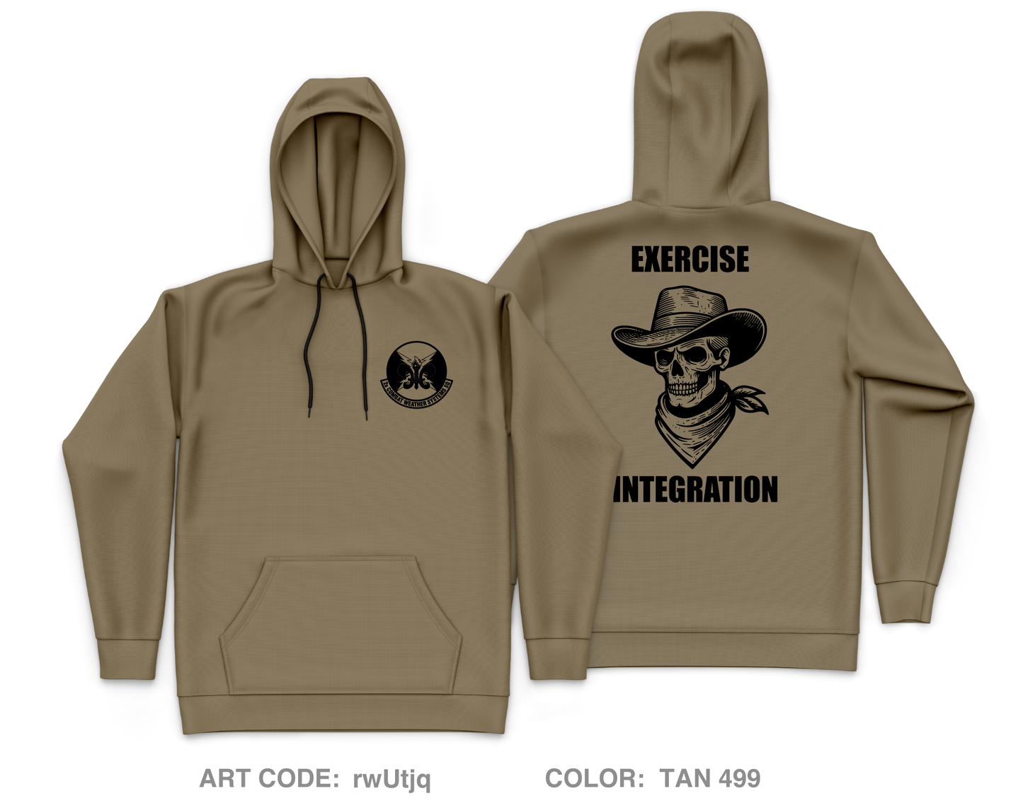 2d Combat Weather Systems Squadron Exercise Integration Fundraising Collection Core Men's Hooded Performance Sweatshirt - rwUtjq