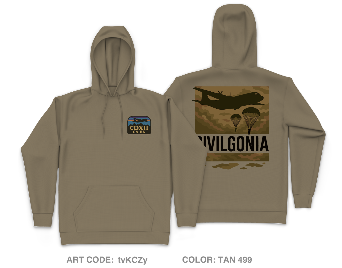 412th Civil Affairs HHC Core Men's Hooded Performance Sweatshirt - tvKCZy