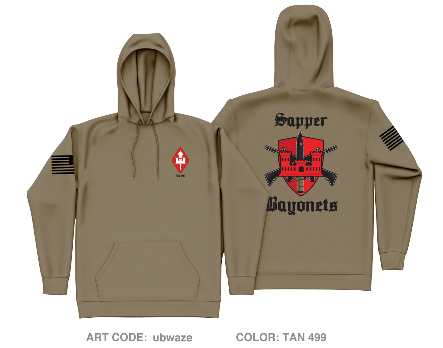 Class 03-26 EBOLC Core Men's Hooded Performance Sweatshirt - ubwaze