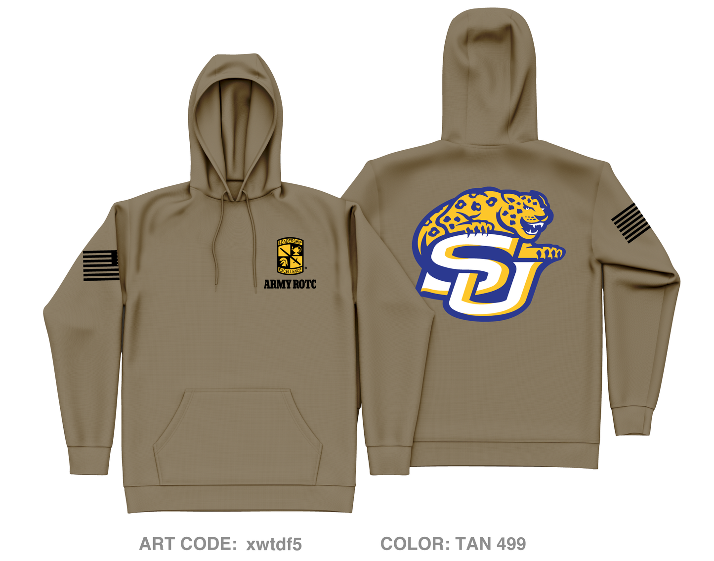 SOU ROTC Core Men's Hooded Performance Sweatshirt - xwtdf5