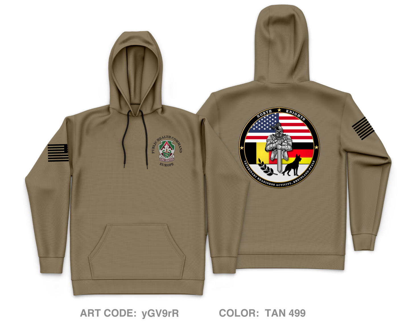 Veterinary Readiness Activity, Rheinland-Pfalz Core Men's Hooded Performance Sweatshirt - yGV9rR