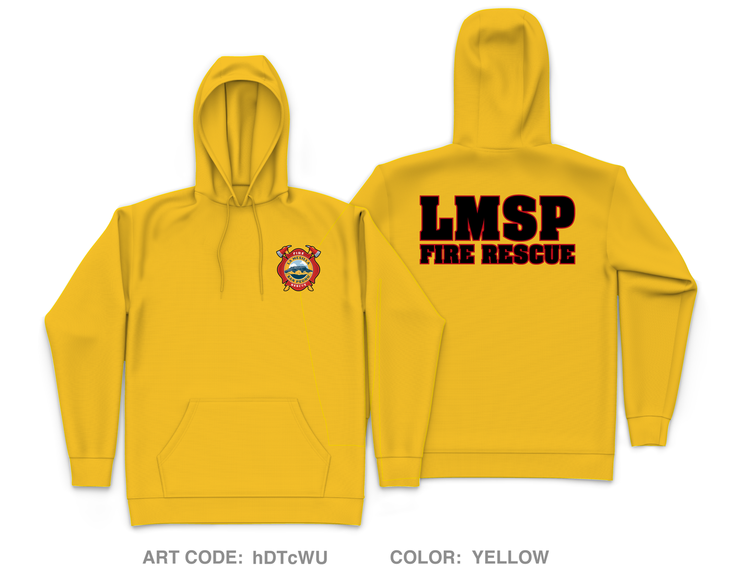 La Mesilla Fire Rescue Core Men's Hooded Performance Sweatshirt - hDTcWU