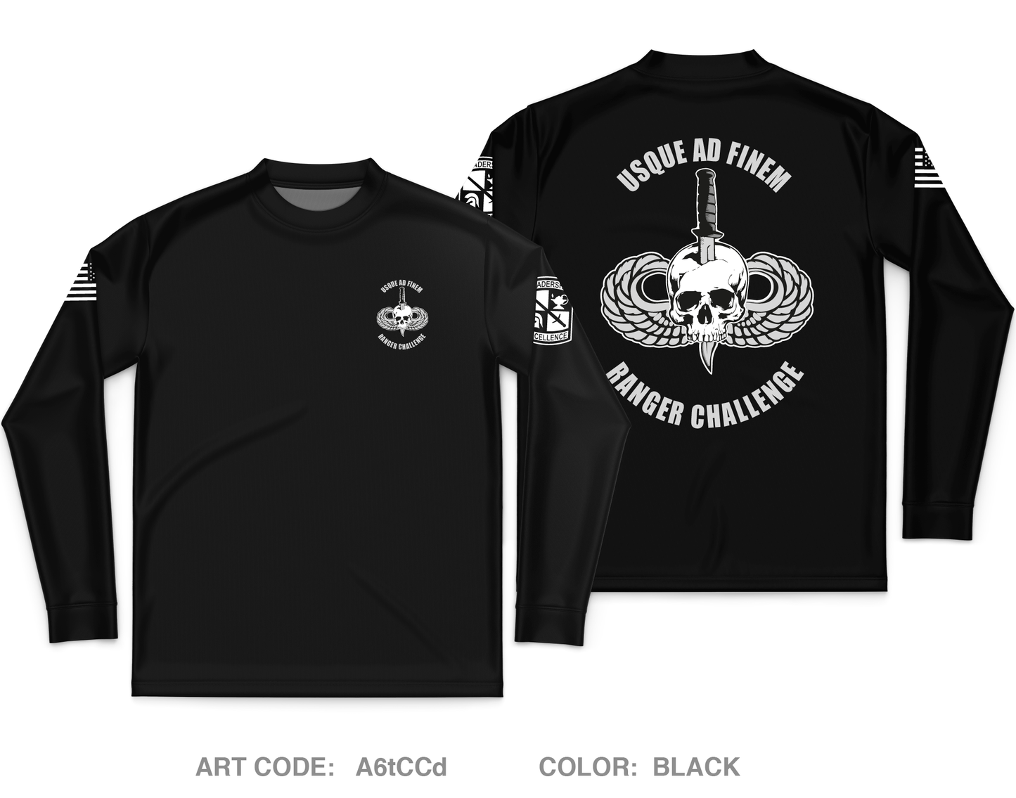 ROTC Ranger Challenge Team Core Men's LS Performance Tee - A6tCCd