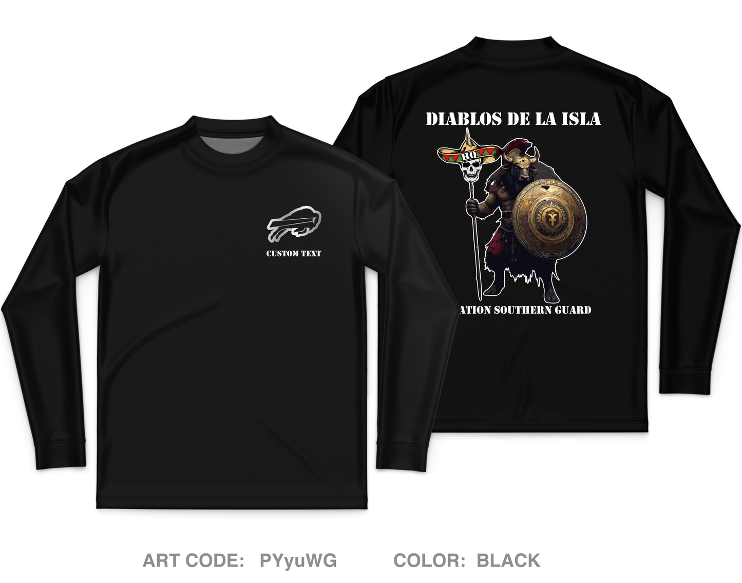 Island Devil's Store Core Men's LS Performance Tee - PYyuWG