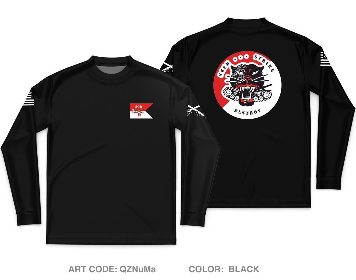 D troop 2-398th CAV OSUT Core Men's LS Performance Tee - QZNuMa