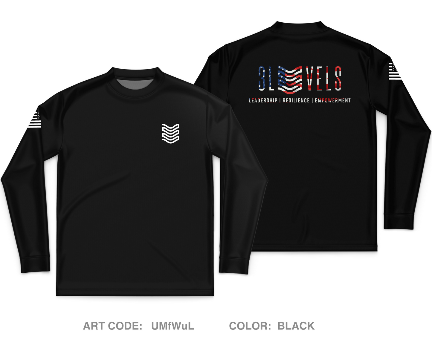 3LEVELS,LLC Core Men's LS Performance Tee - UMfWuL