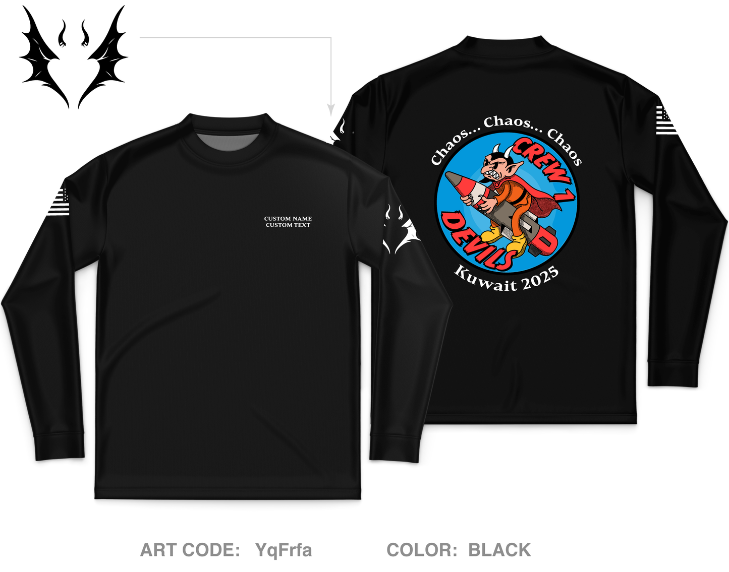Bravo 1-44 ADA Crew 1 Core Men's LS Performance Tee - YqFrfa