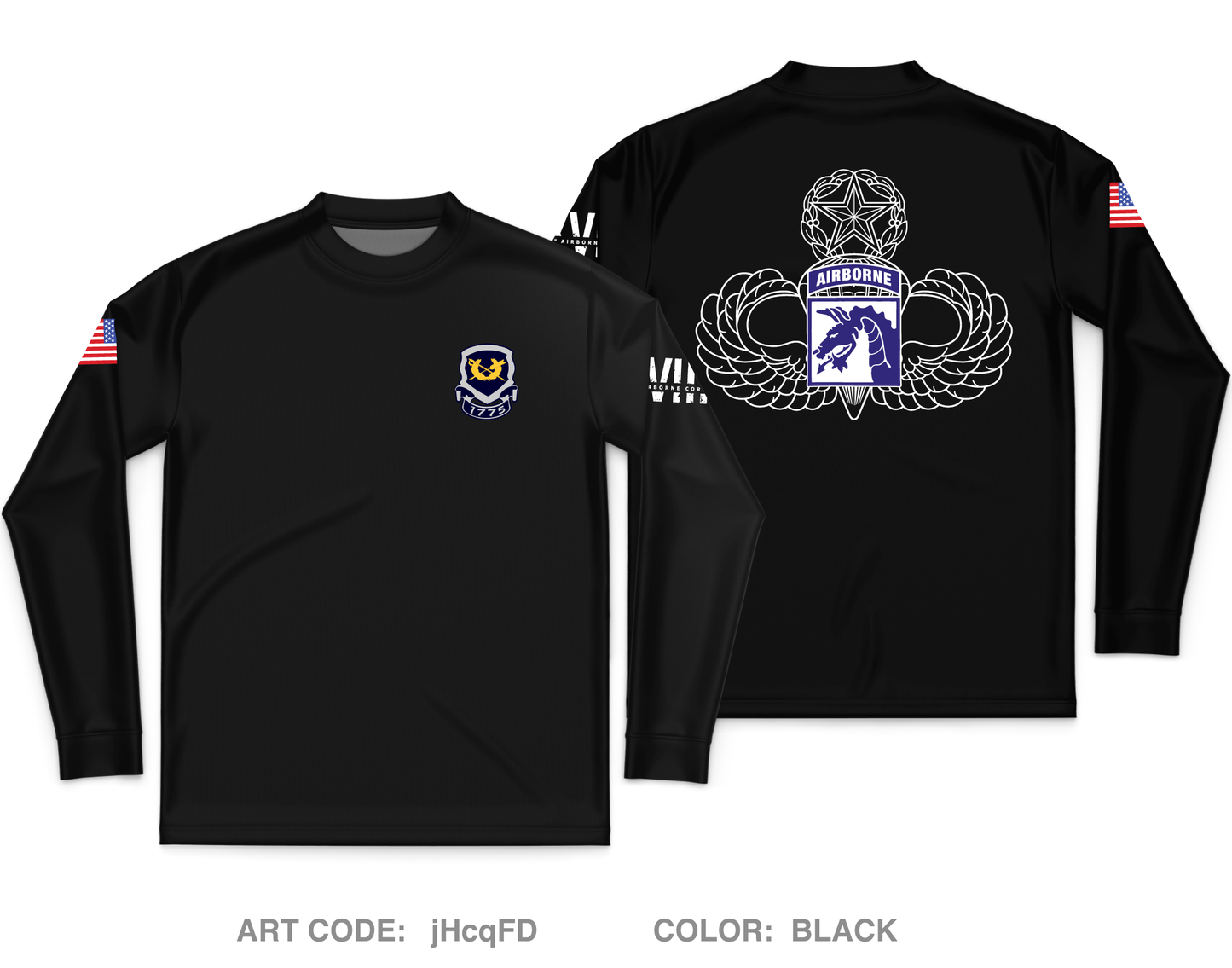 XVIII Airborne Corps OSJA Core Men's LS Performance Tee - jHcqFD