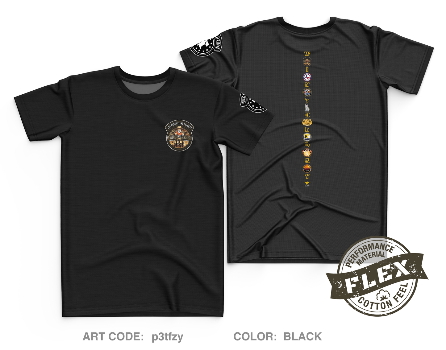 Alamo Warriors Core Men's SS Flex Performance Tee - p3tfzy