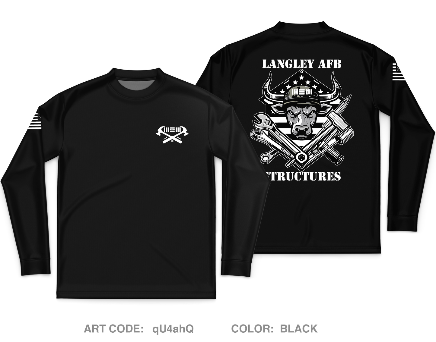 633 Structures Shop Fundraising Collection Core Men's LS Performance Tee - qU4ahQ