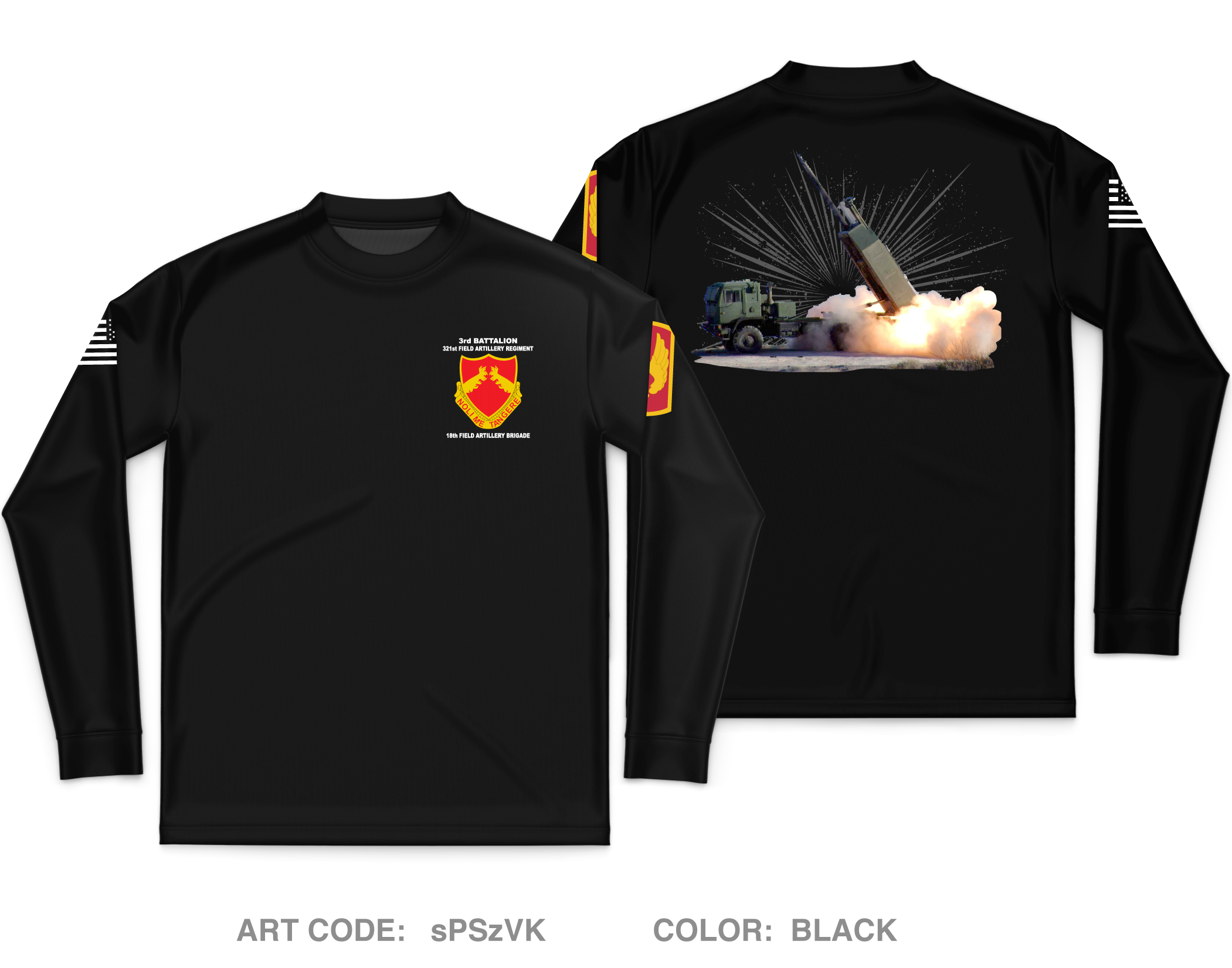 3321 Field Artillery Regiment Core Men's LS Performance Tee sPSzVK