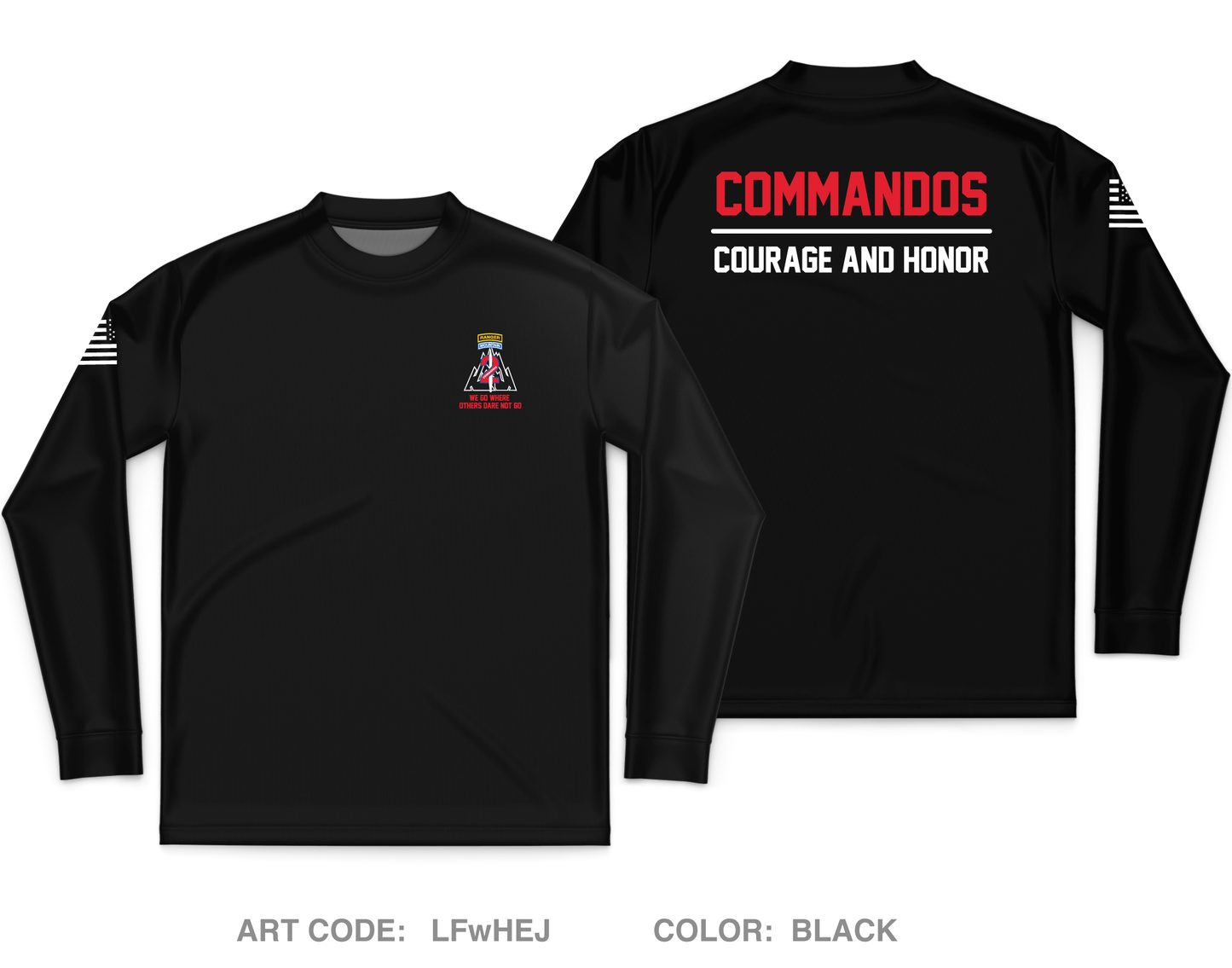 2 BCT 10th MTN DIV (LI) Store 1 Core Men's LS Performance Tee - LFwHEJ