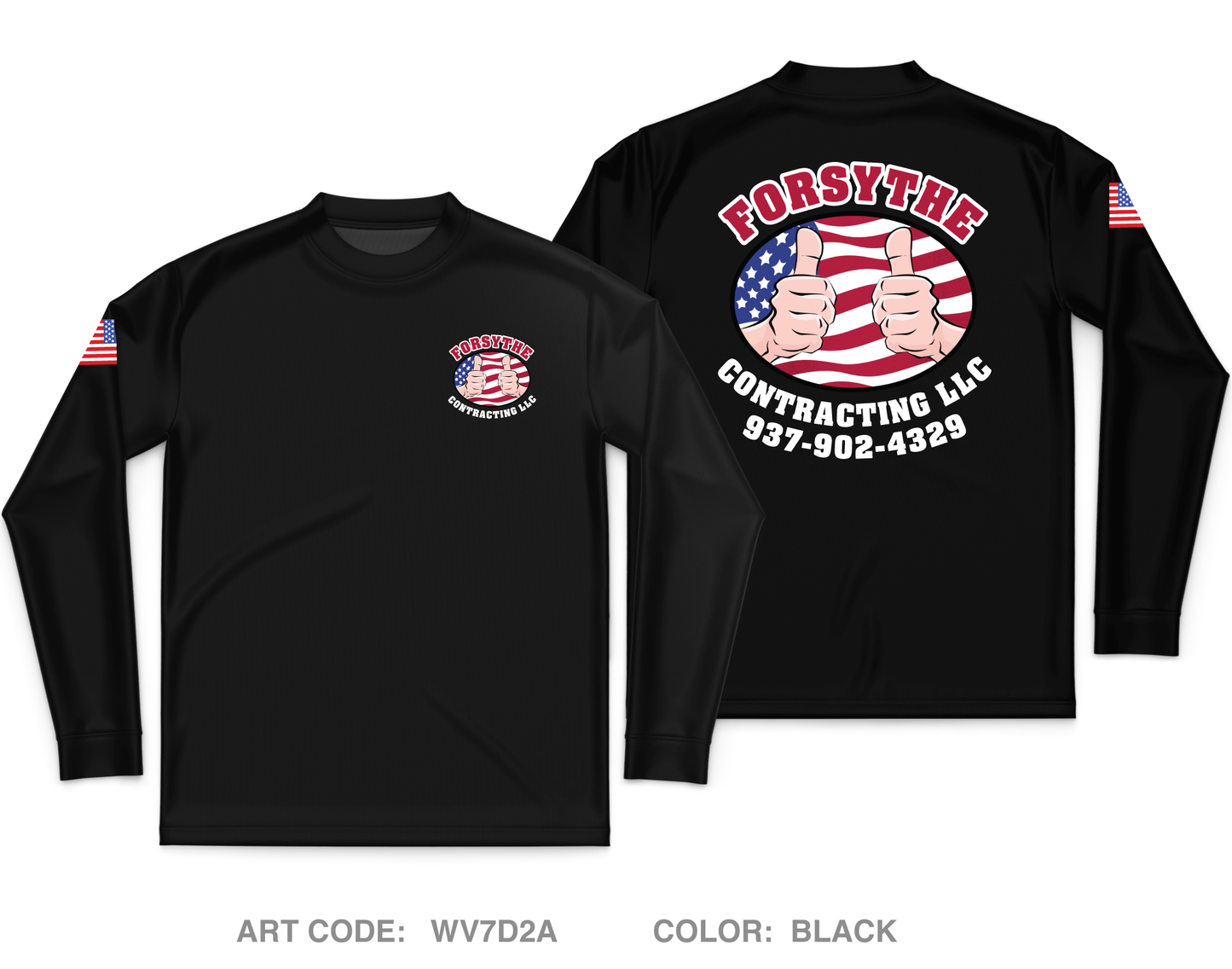 Forsythe Contracting LLC Core Men's LS Performance Tee - WV7D2A