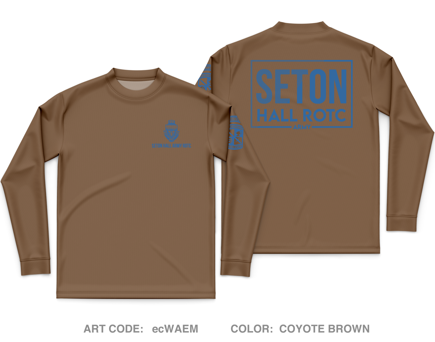 Seton Hall ROTC Core Men's LS Performance Tee - ecWAEM