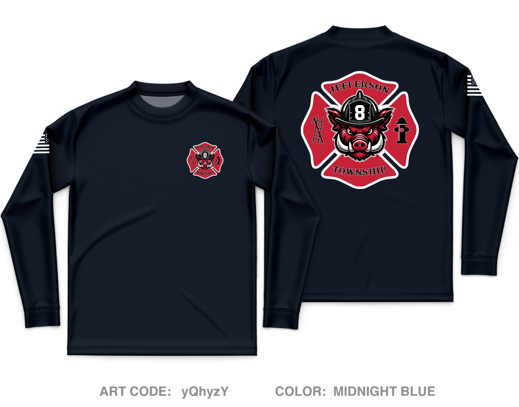 Jefferson Twp Fire/Rescue Store 1 Core Men's LS Performance Tee - yQhyzY
