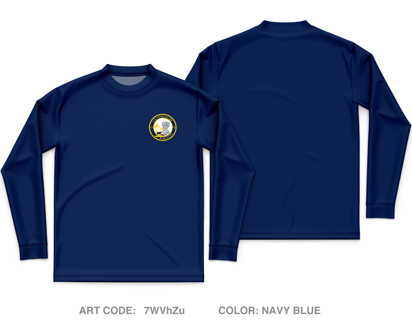 USCG Base Guam Core Men's LS Performance Tee - 7WVhZu