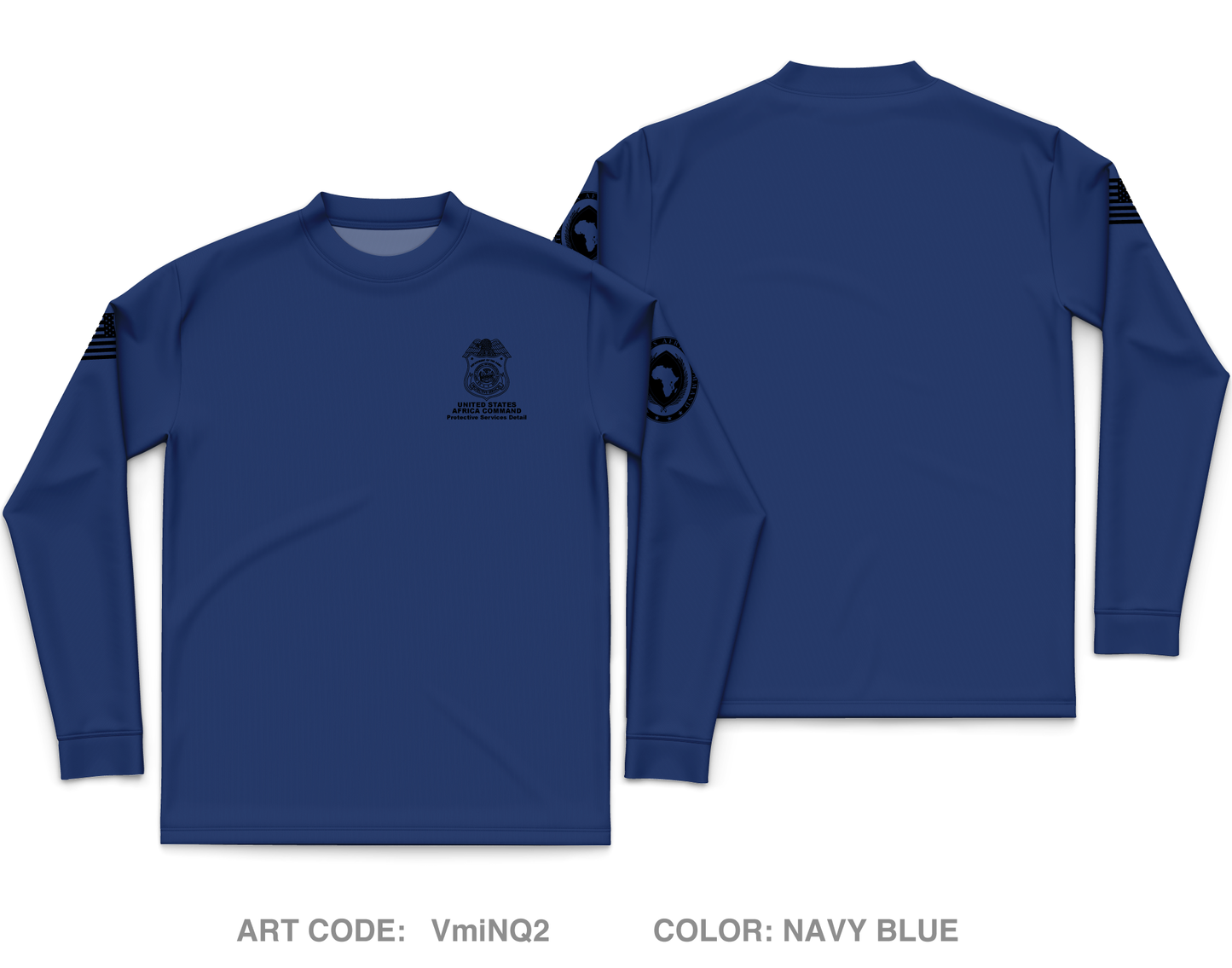 AFRICOM-PSD Core Men's LS Performance Tee - VmiNQ2