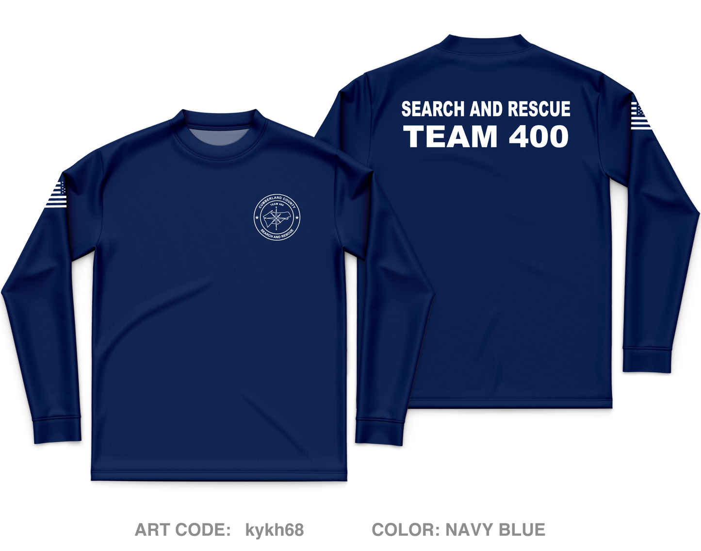 CUMBERLAND COUNTY SEARCH AND RESCUE Core Men's LS Performance Tee - kykh68