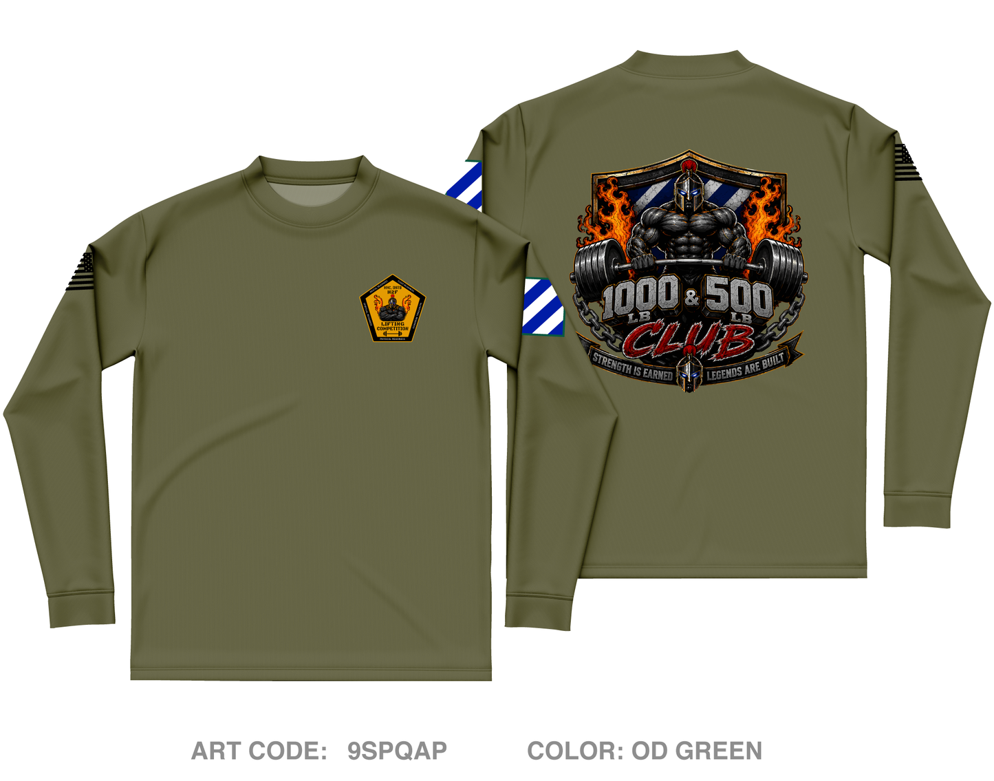 HHC, DSTB, 3DSB Core Men's LS Performance Tee - 9SPQAP