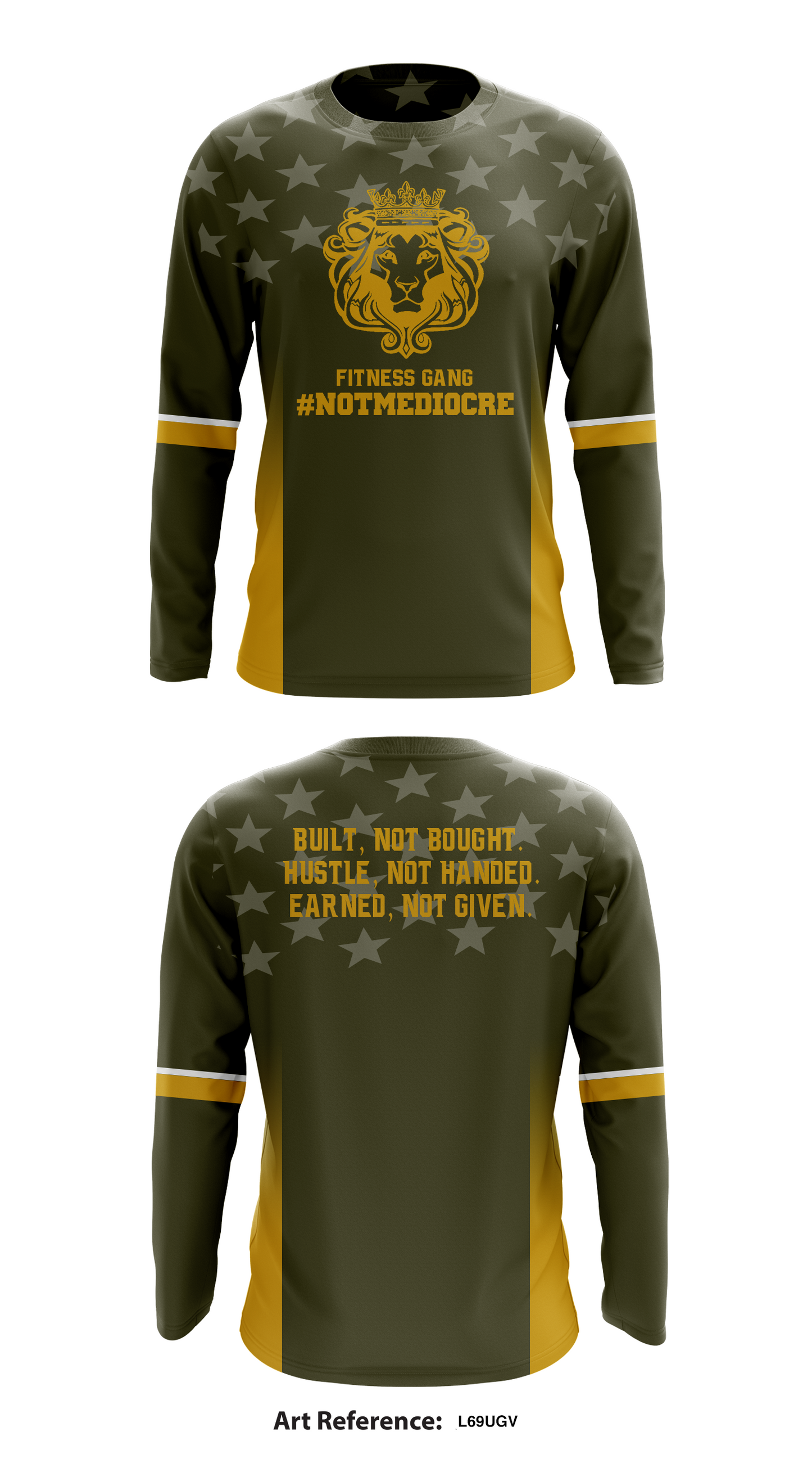 #NotMediocre Store 7964 Core Men's LS Performance Tee - L69ugV