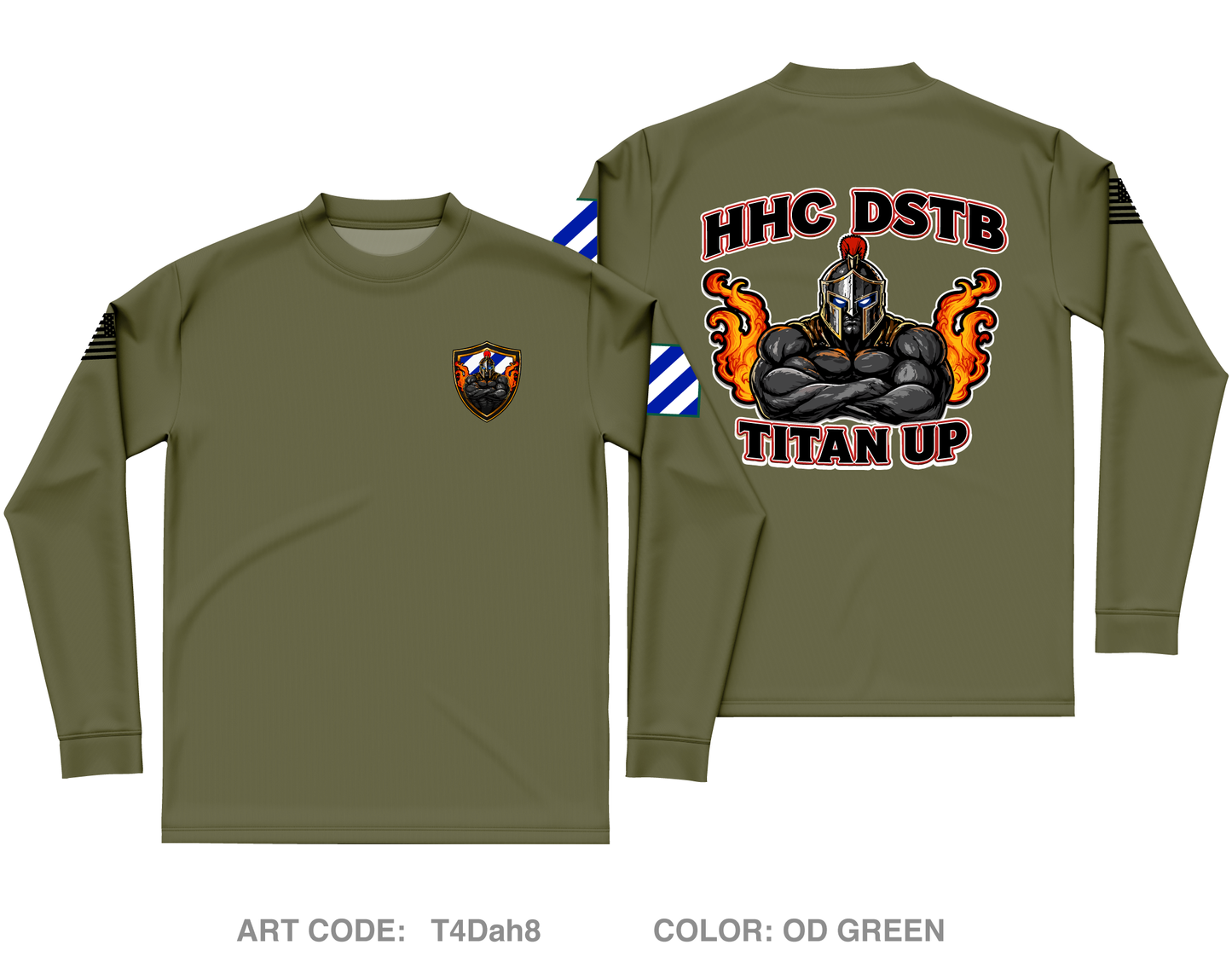 HHC, DSTB, 3DSB Core Men's LS Performance Tee - T4Dah8