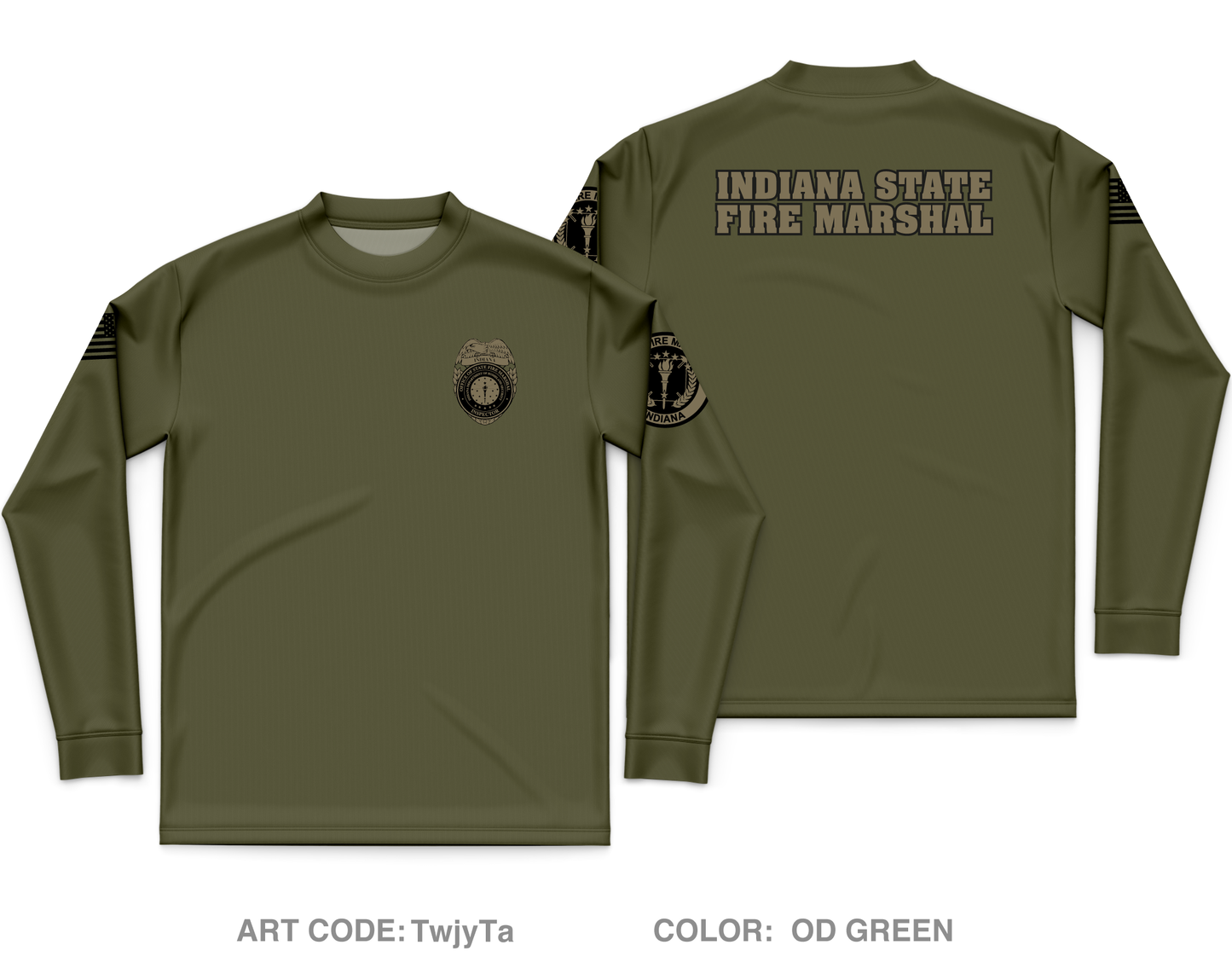 Indiana State Fire Marshal Store 1 Core Men's LS Performance Tee - TwjyTa