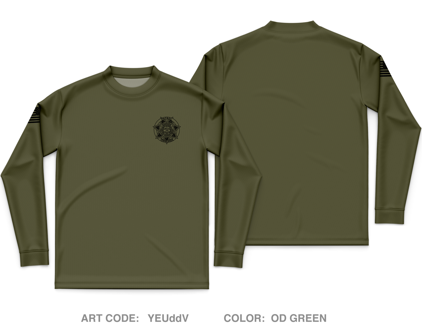 Gadsden Police Core Men's LS Performance Tee - YEUddV