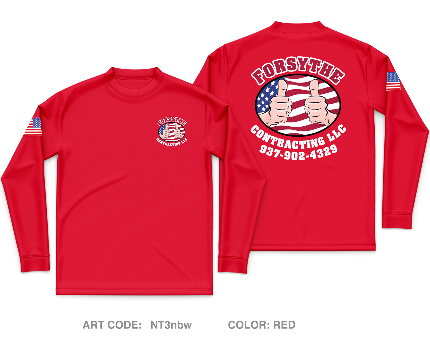 Forsythe Contracting LLC Core Men's LS Performance Tee - NT3nbw