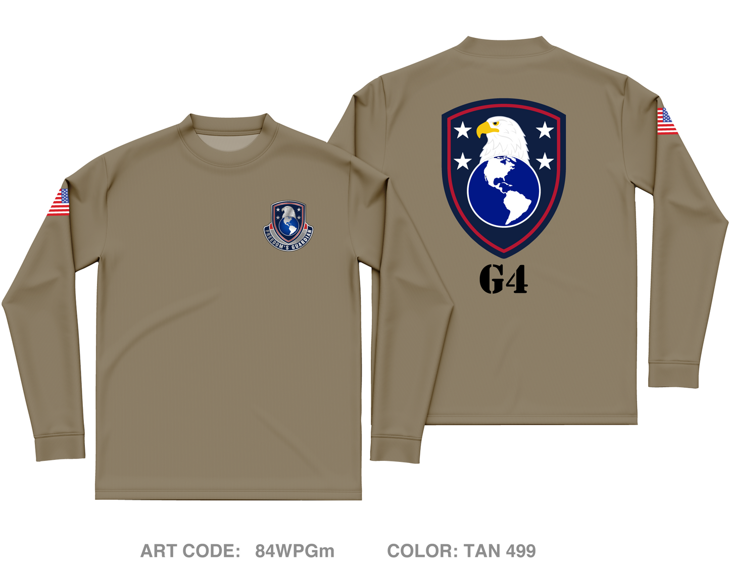 USAWHC G4 Core Men's LS Performance Tee - 84WPGm