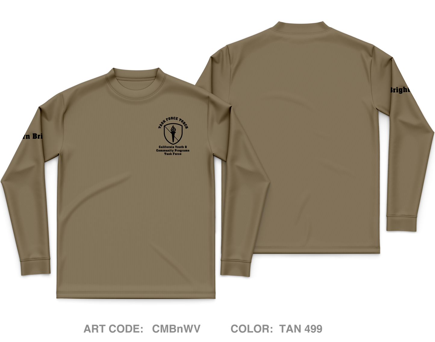 California Military Department - Youth & Community Programs Task Force Core Men's LS Performance Tee - CMBnWV