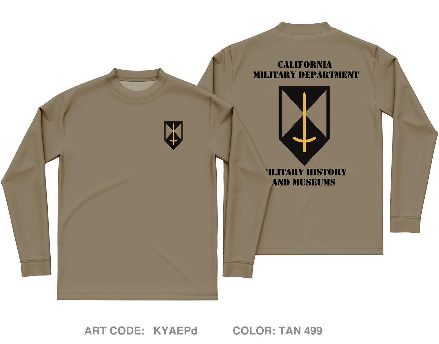 CMD Military History & Museum Fundraising Collection Core Men's LS Performance Tee - KYAEPd