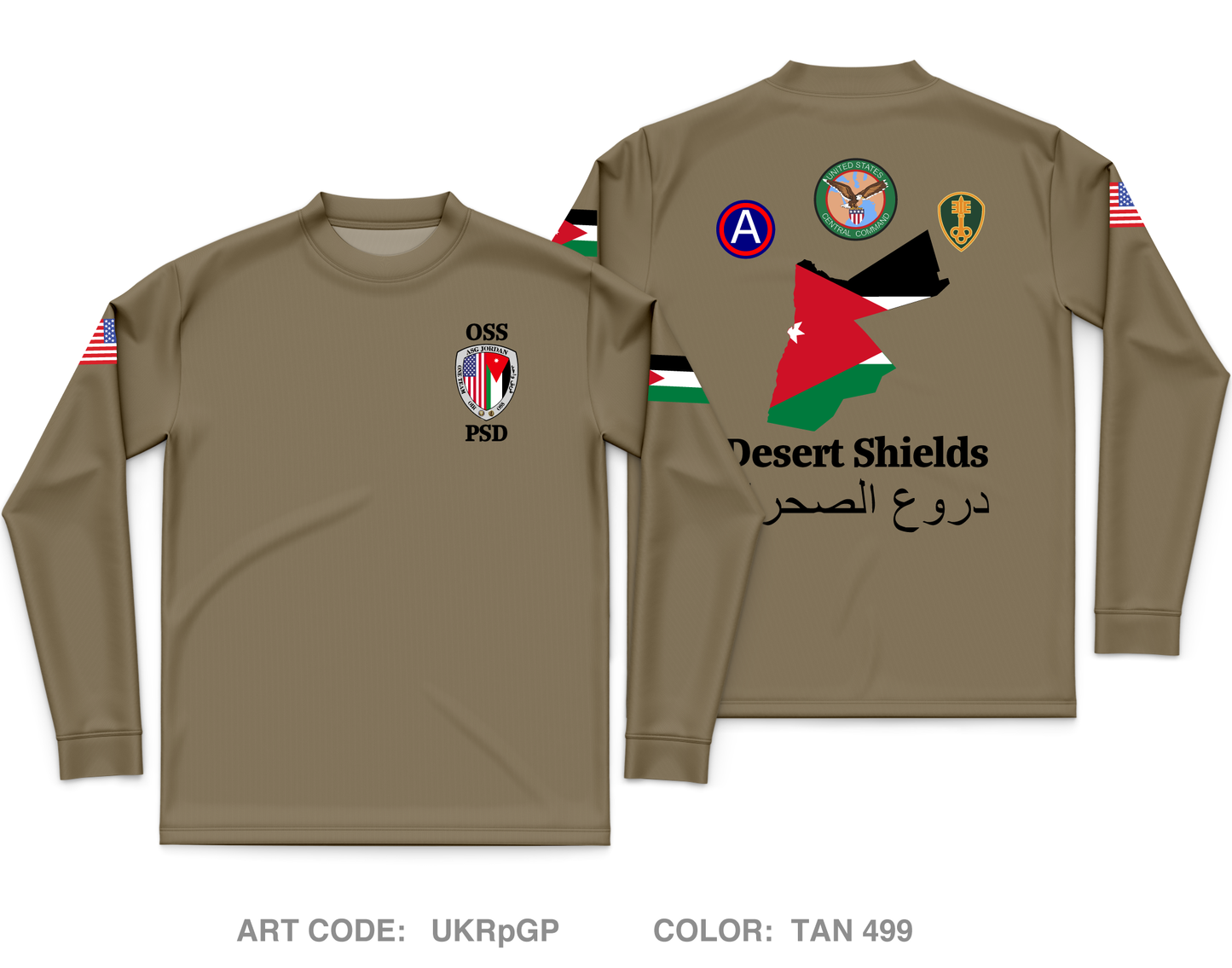 377TH MP Co- PSD Core Men's LS Performance Tee - UKRpGP