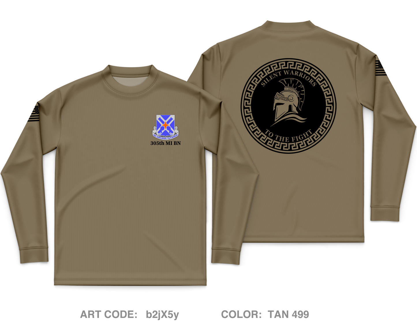 305th MI BN Core Men's LS Performance Tee - b2jX5y