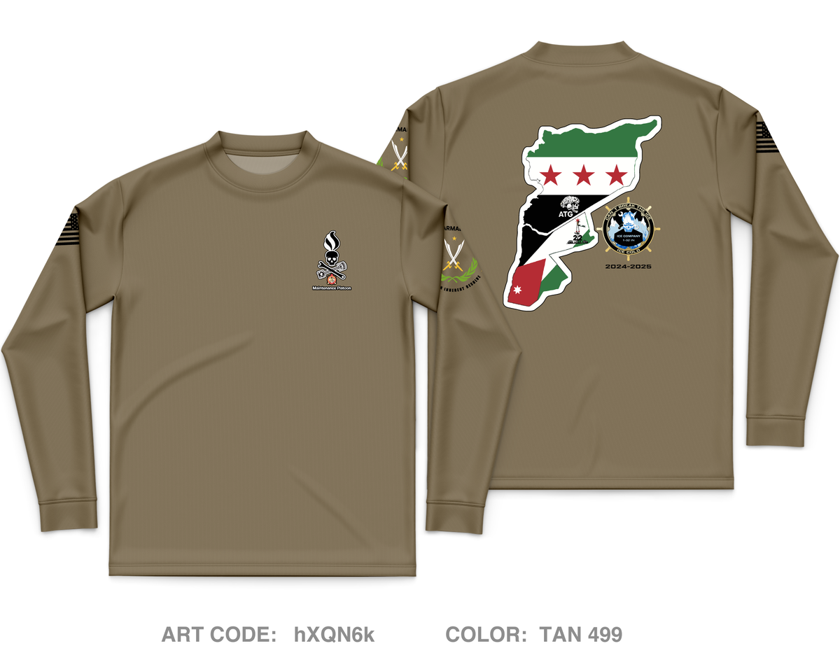 Ice FSC, 1-32 IN BN, 1 BCT, 10 MTN DIV Core Men's LS Performance Tee - hXQN6k