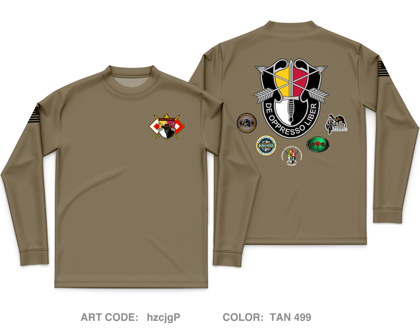 Signal Detachment, Group Support Battalion, 3rd Special Forces Group Core Men's LS Performance Tee - hzcjgP
