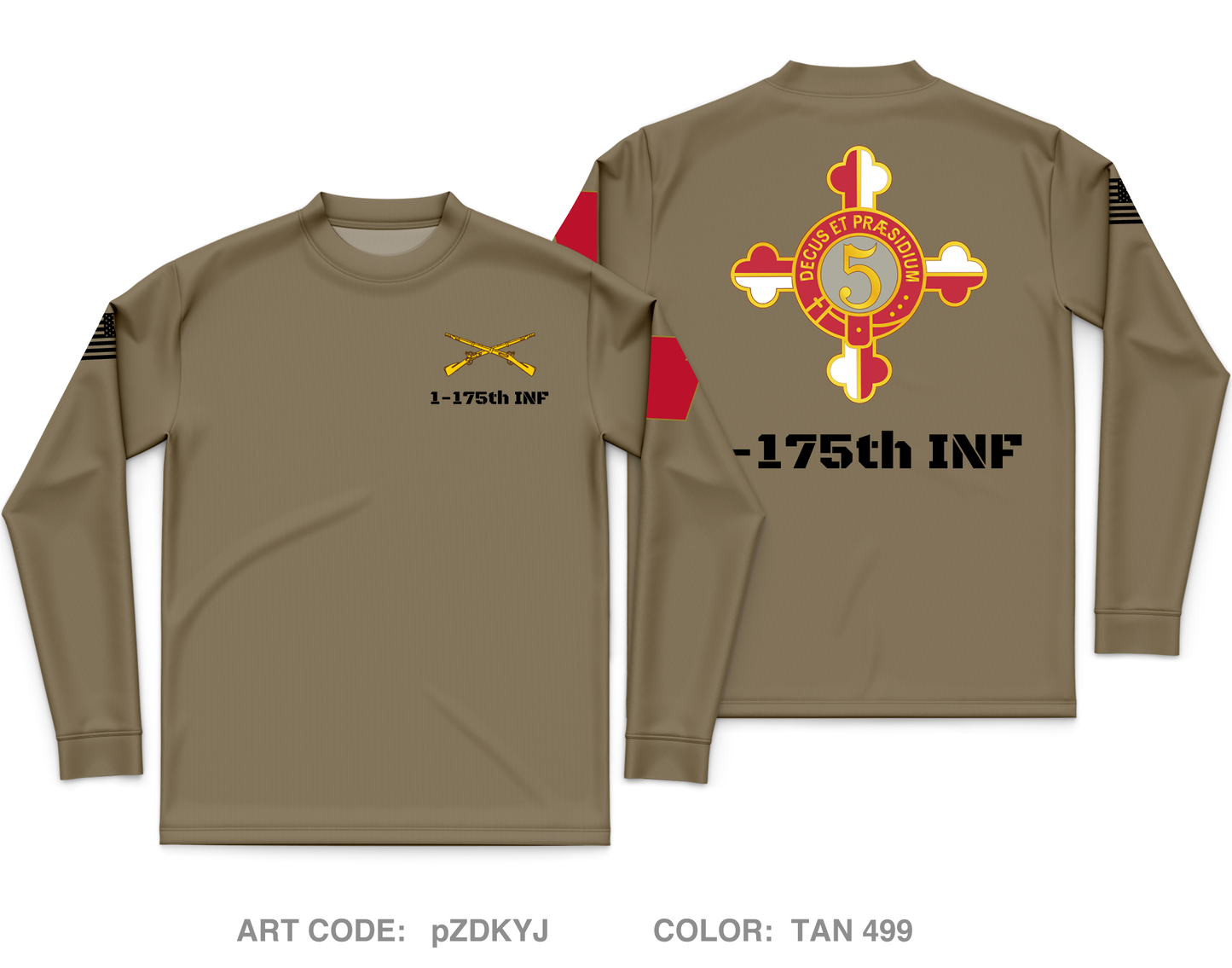 1-175 INF Core Men's LS Performance Tee - pZDKYJ