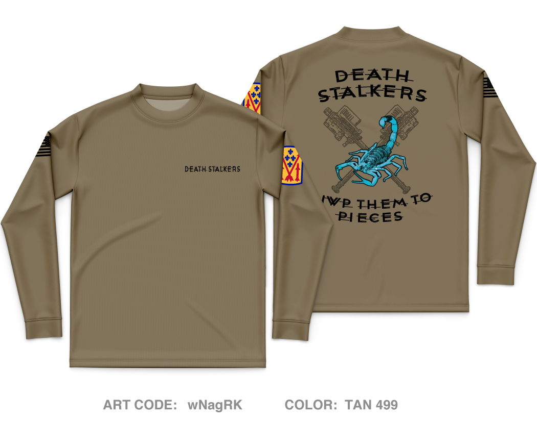 5-4 ADAR A BTRY 3rd PLT Core Men's LS Performance Tee - wNagRK