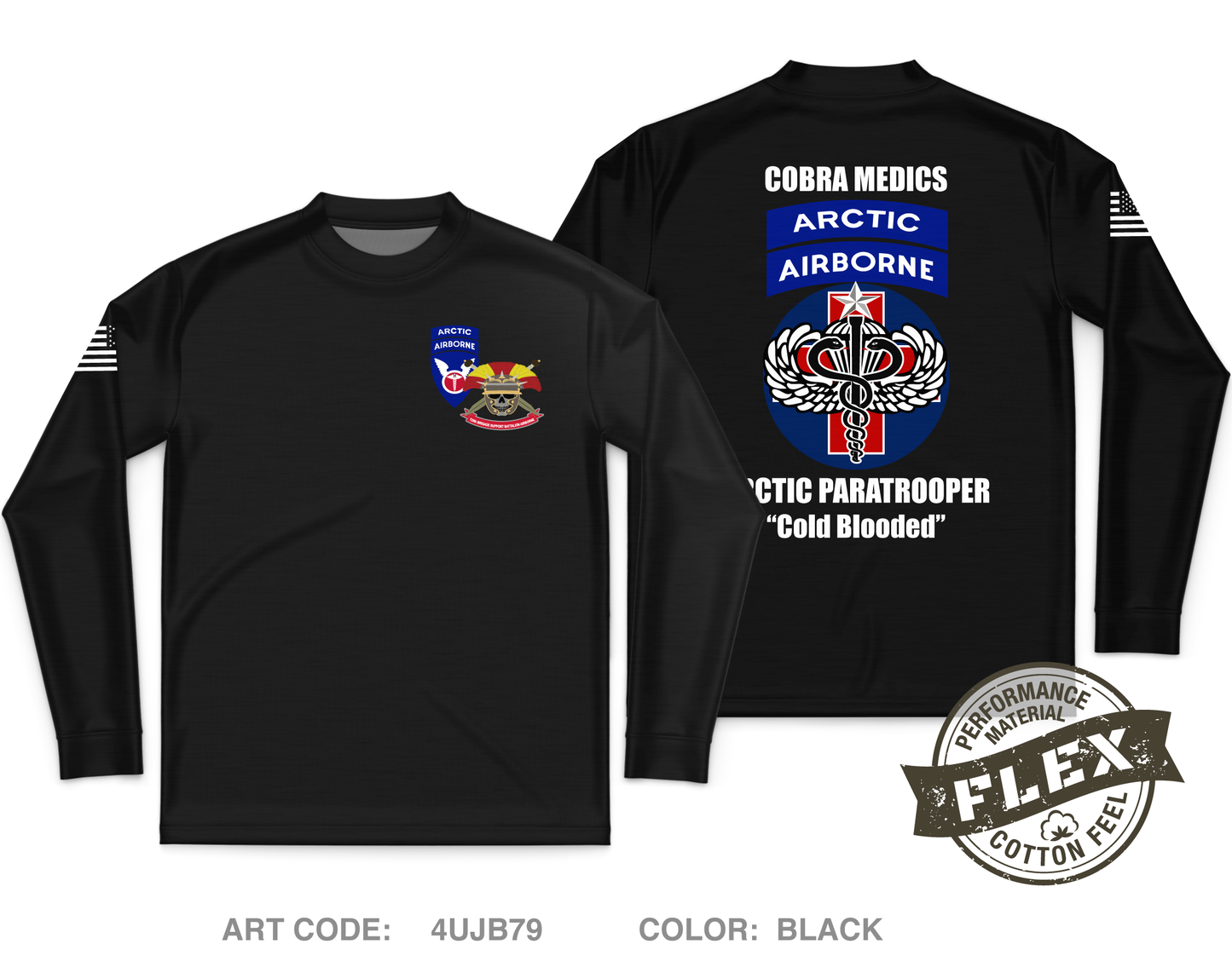Cobra Medics 725 BSB Core Men's LS Flex Performance Tee - 4UJB79