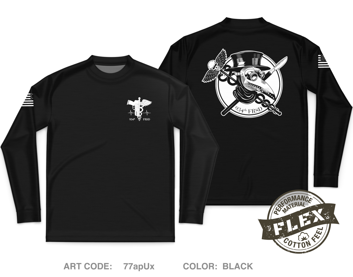 934 FRSD Core Men's LS Flex Performance Tee - 77apUx