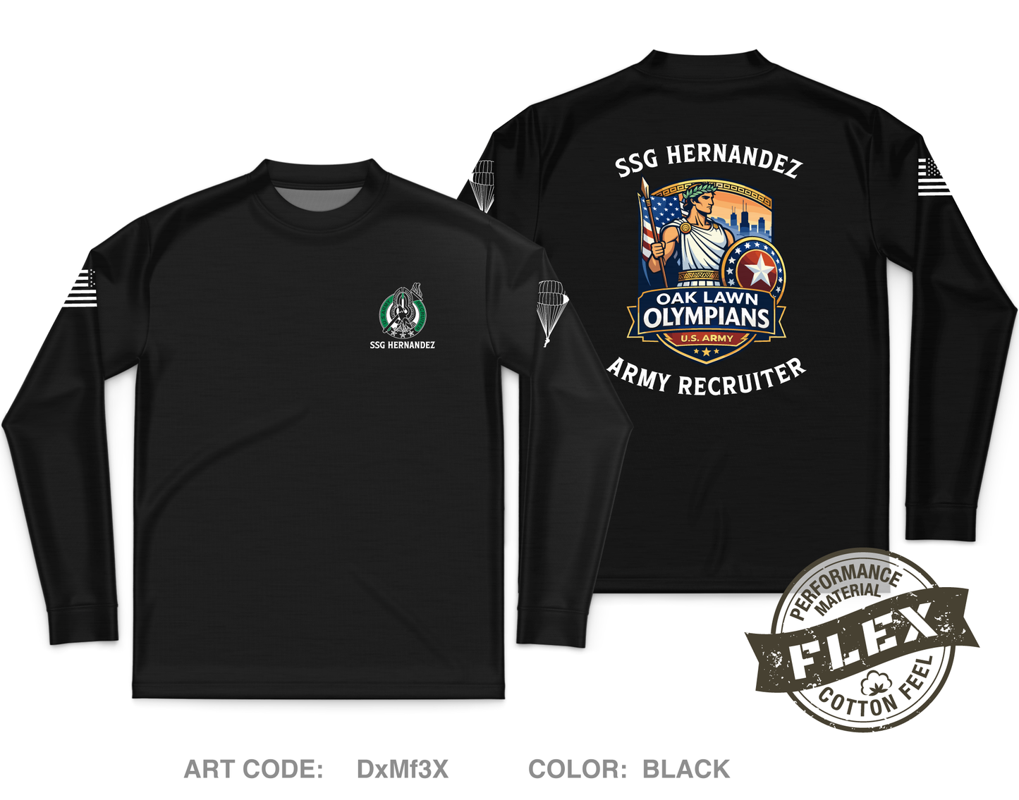 Chicago Recruiting Core Men's LS Flex Performance Tee - DxMf3X