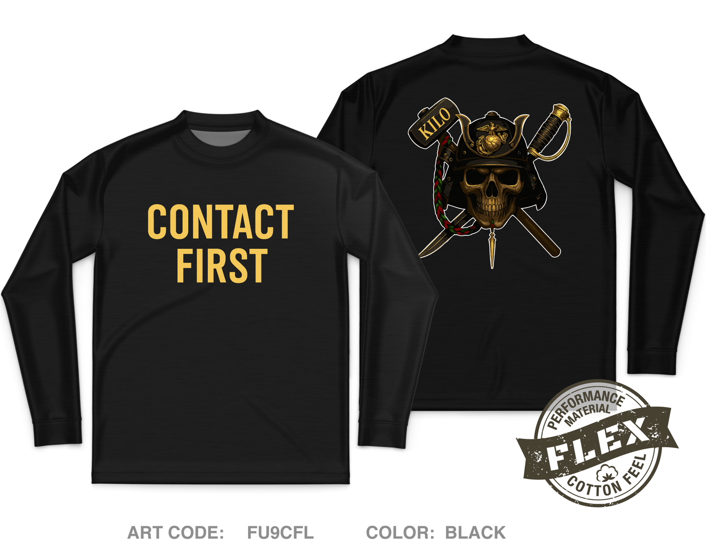 3rd Battalion 5th Marines Core Men's LS Flex Performance Tee - FU9CFL
