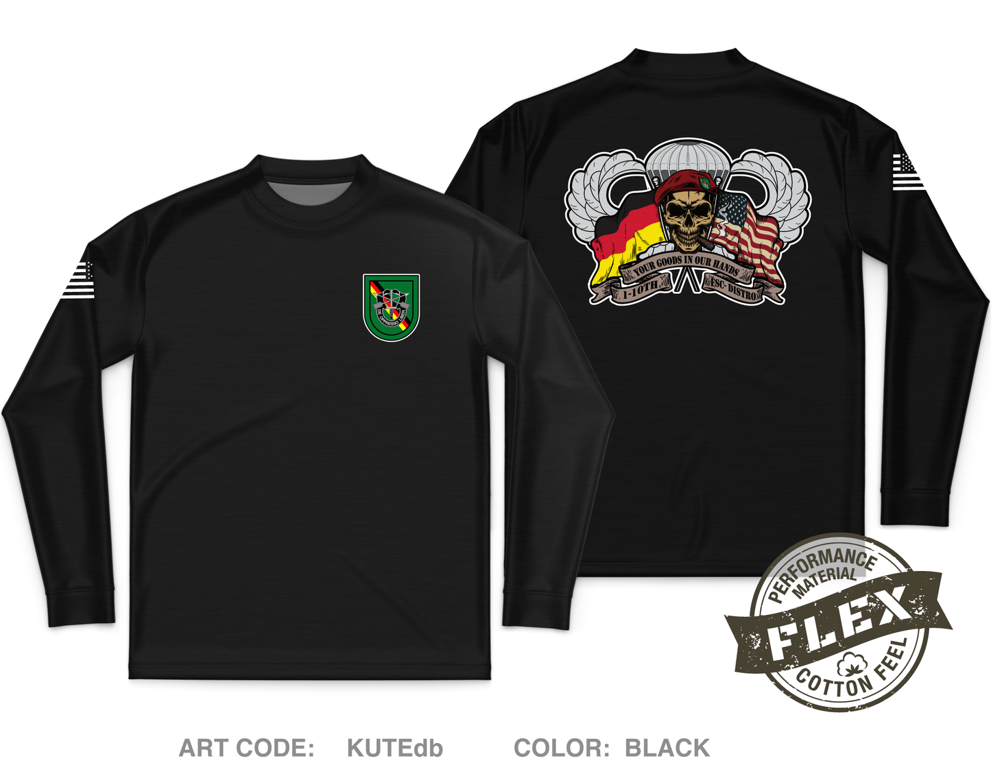 1-10th SFG(A) FSC Core Men's LS Flex Performance Tee - KUTEdb