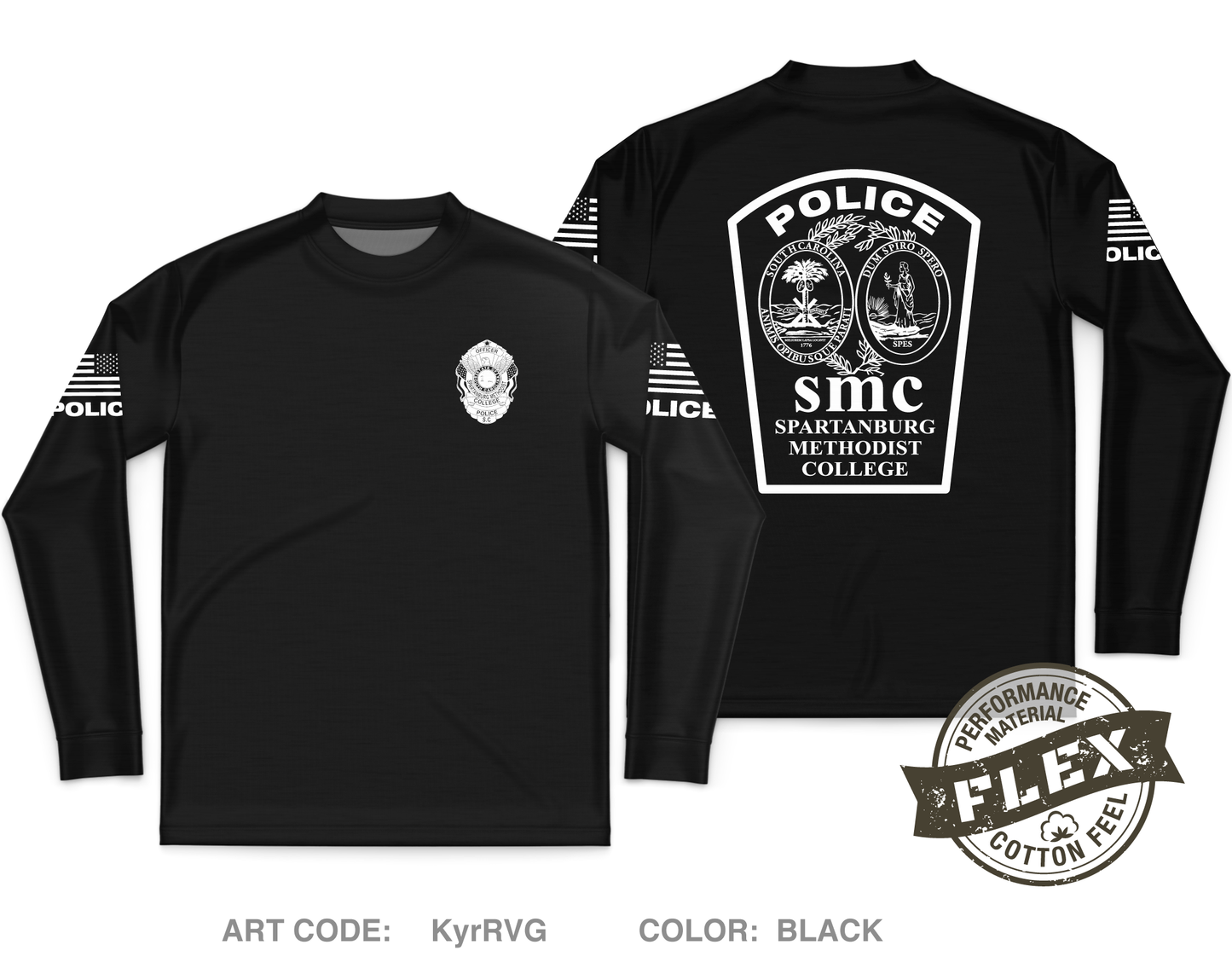 SMC PD Core Men's LS Flex Performance Tee - KyrRVG