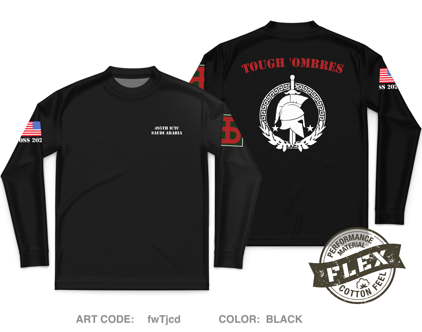 495th ICTC Core Men's LS Flex Performance Tee - fwTjcd