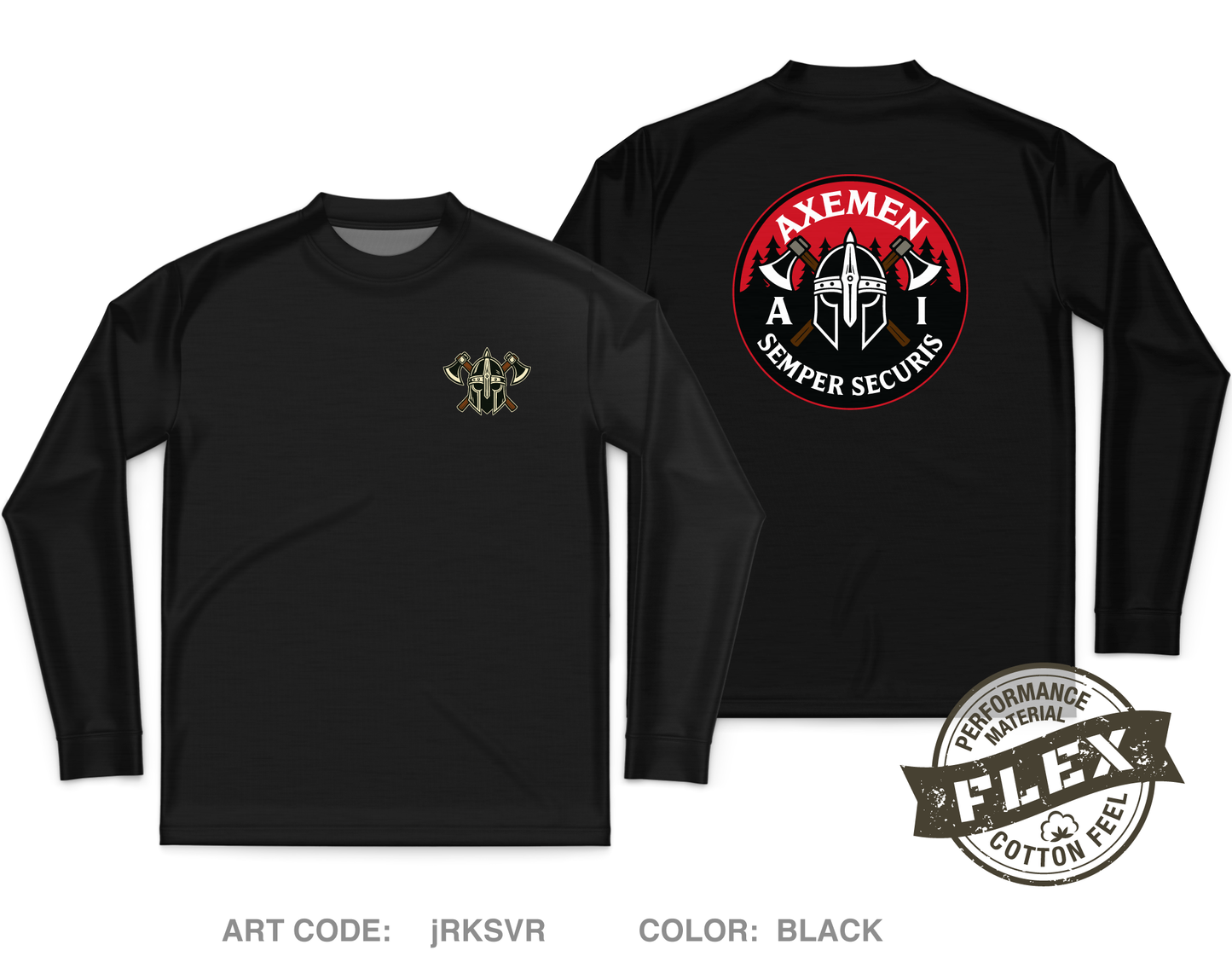 USCC HHC Core Men's LS Flex Performance Tee - jRKSVR