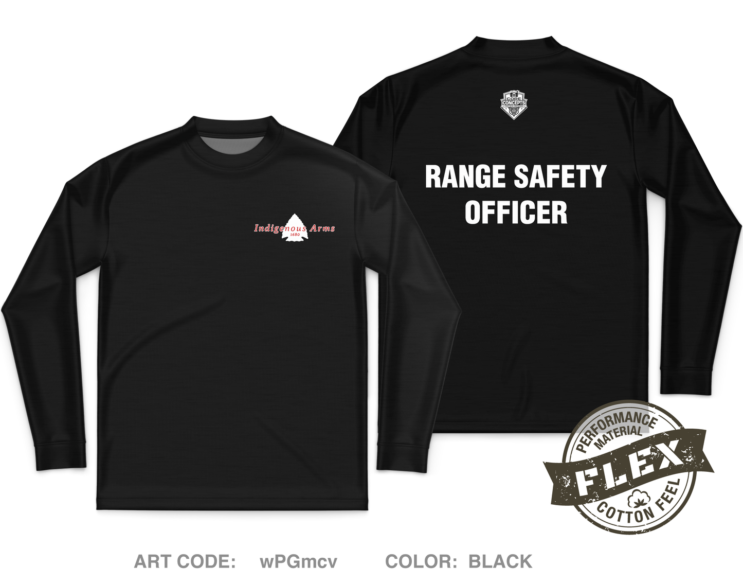 Indigenous Arms 1680 Training Core Men's LS Flex Performance Tee - wPGmcv